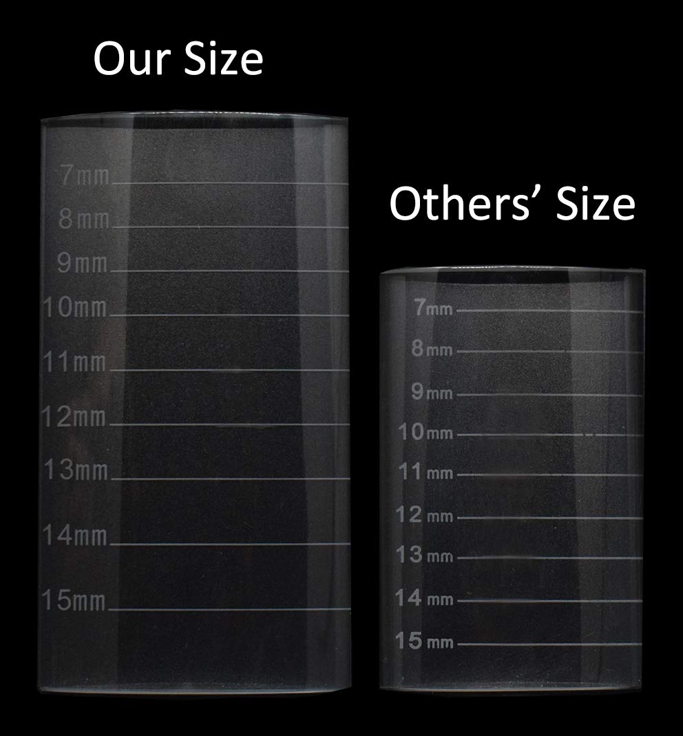 Catchin Curve: Eyelash Extension Crystal Pallet Lash Holder Tray Bigger Size with Storage Case 4.3X2.4 Inch