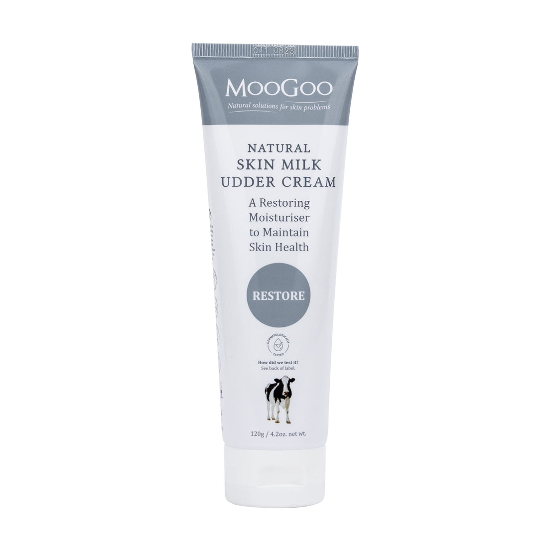 MooGoo Natural Skin Milk Udder Cream - Lightweight Face & Body Moisturizer for Sensitive, Irritated, Dry or Itchy Skin, For All Ages Including Children, 120g/4.2oz