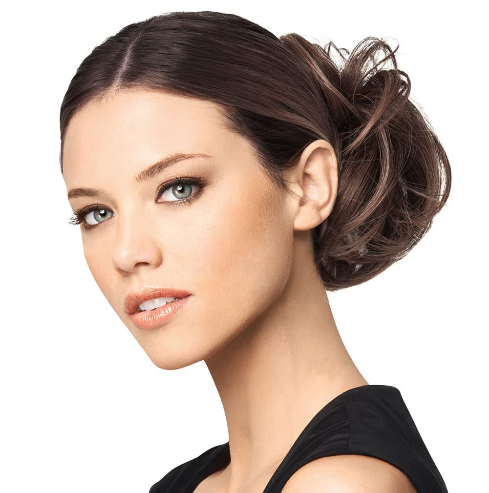 Modern Chignon Color R830 GINGER BROWN - Hairdo Extensions Claw Clip Loose Hair Bun Tru2Life Heat Friendly Synthetic Soft Waves Hairpiece