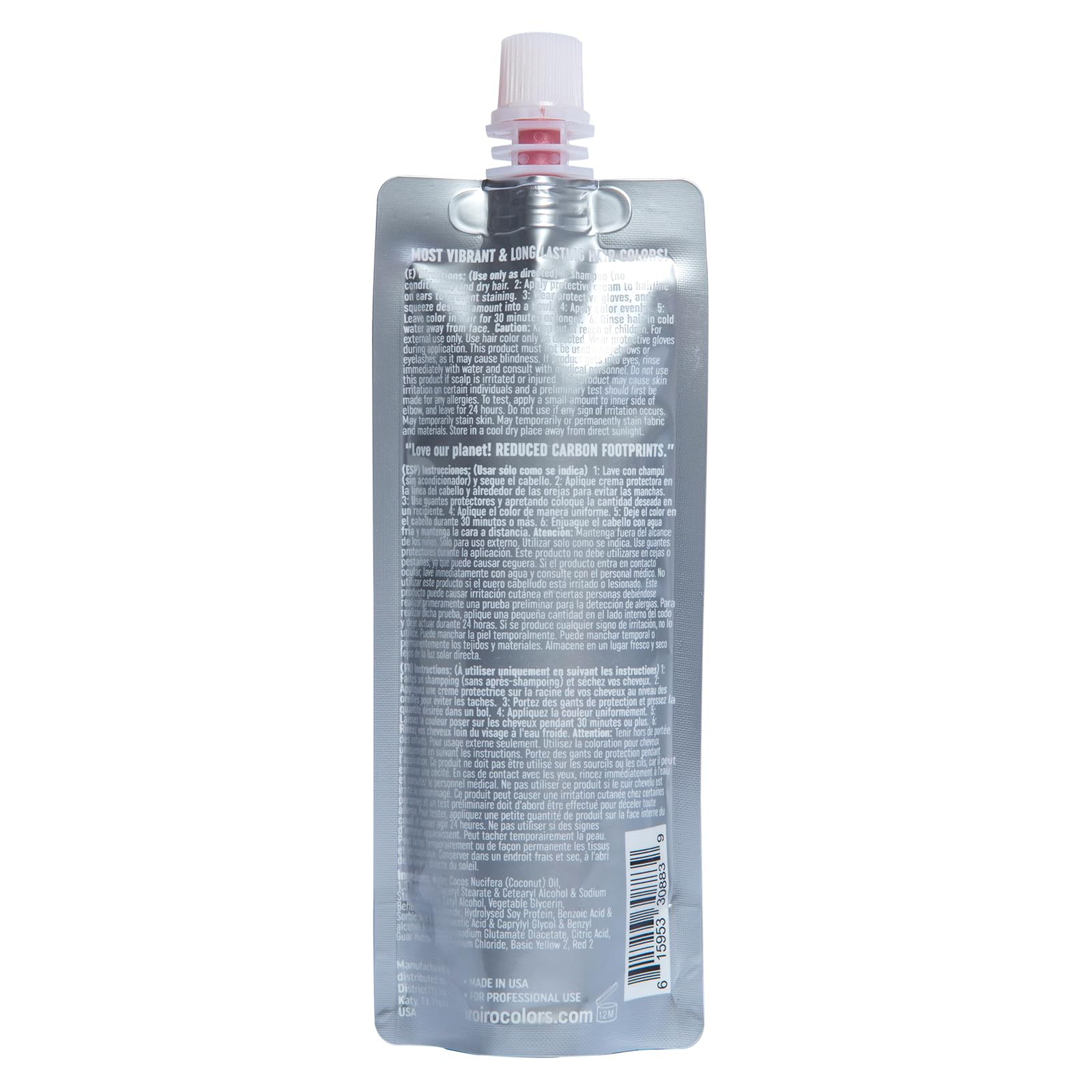 IROIRO Premium Natural Semi-Permanent Hair Color 110 Iro Dark Red (8oz) by Iroiro