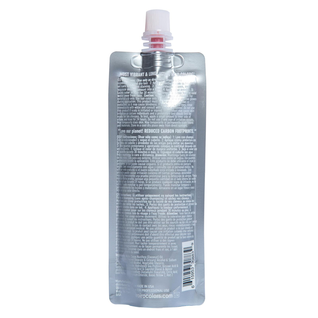 IROIRO Premium Natural Semi-Permanent Hair Color 110 Iro Dark Red (8oz) by Iroiro