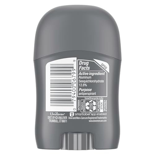 Dove Men+Care Antiperspirant Deodorant Stick Clean Comfort Pack of 36 72-Hour Sweat & Odor Protection Antiperspirant for Men With 1/4 Moisturizing Cream 0.5 oz