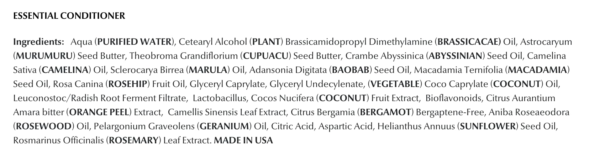 Rare El'ements Essential Conditioner 6.5 oz