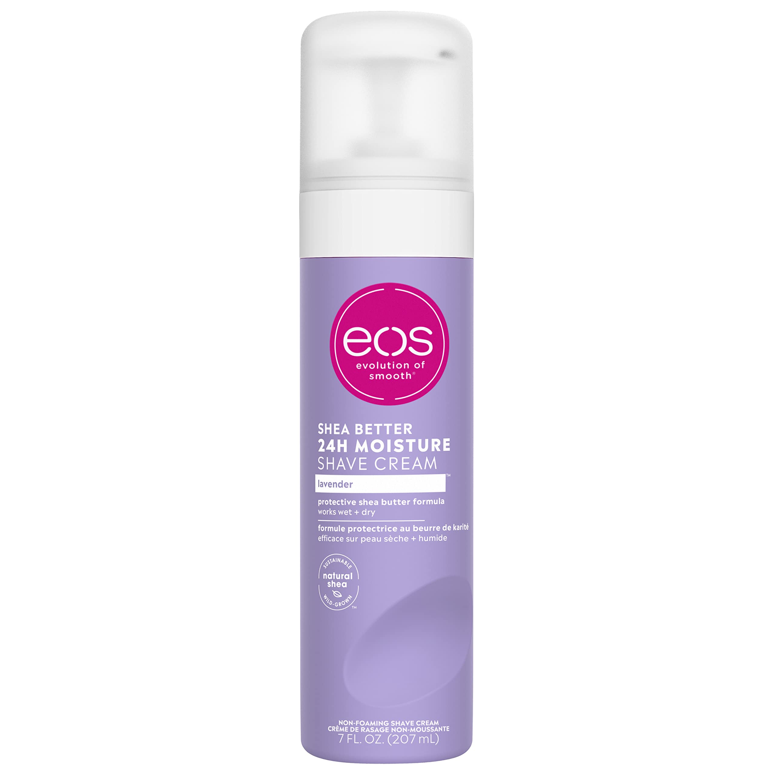 eos Ultra Moisturizing Shave Cream - Lavendar Jasmine | 24 Hour Moisture | 7 fl oz.