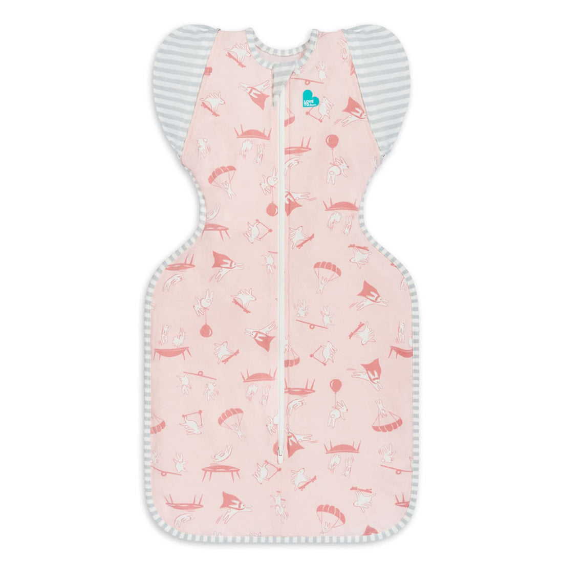 Love to Dream Swaddle Up Transition Swaddle, Patented Zip-Off Wings, Gently Help Baby Transition from Being Swaddled to Arms Free When Showing Signs of Rolling, Lite 0.2 TOG, 19-24 lbs, White