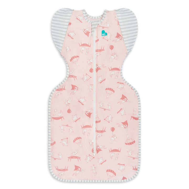Love to Dream Swaddle Up Transition Swaddle, Patented Zip-Off Wings, Gently Help Baby Transition from Being Swaddled to Arms Free When Showing Signs of Rolling, Lite 0.2 TOG, 19-24 lbs, White