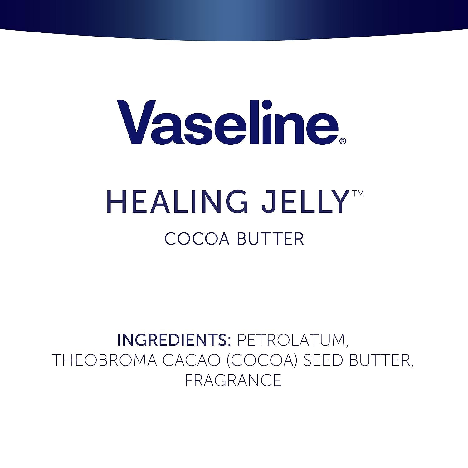Vaseline Cocoa Butter Healing Jelly - Nourishing Cocoa Butter Petroleum Jelly Moisturizer for Dry Skin Care and Glowing Skin, Scented, 13 Oz (Pack of 2)