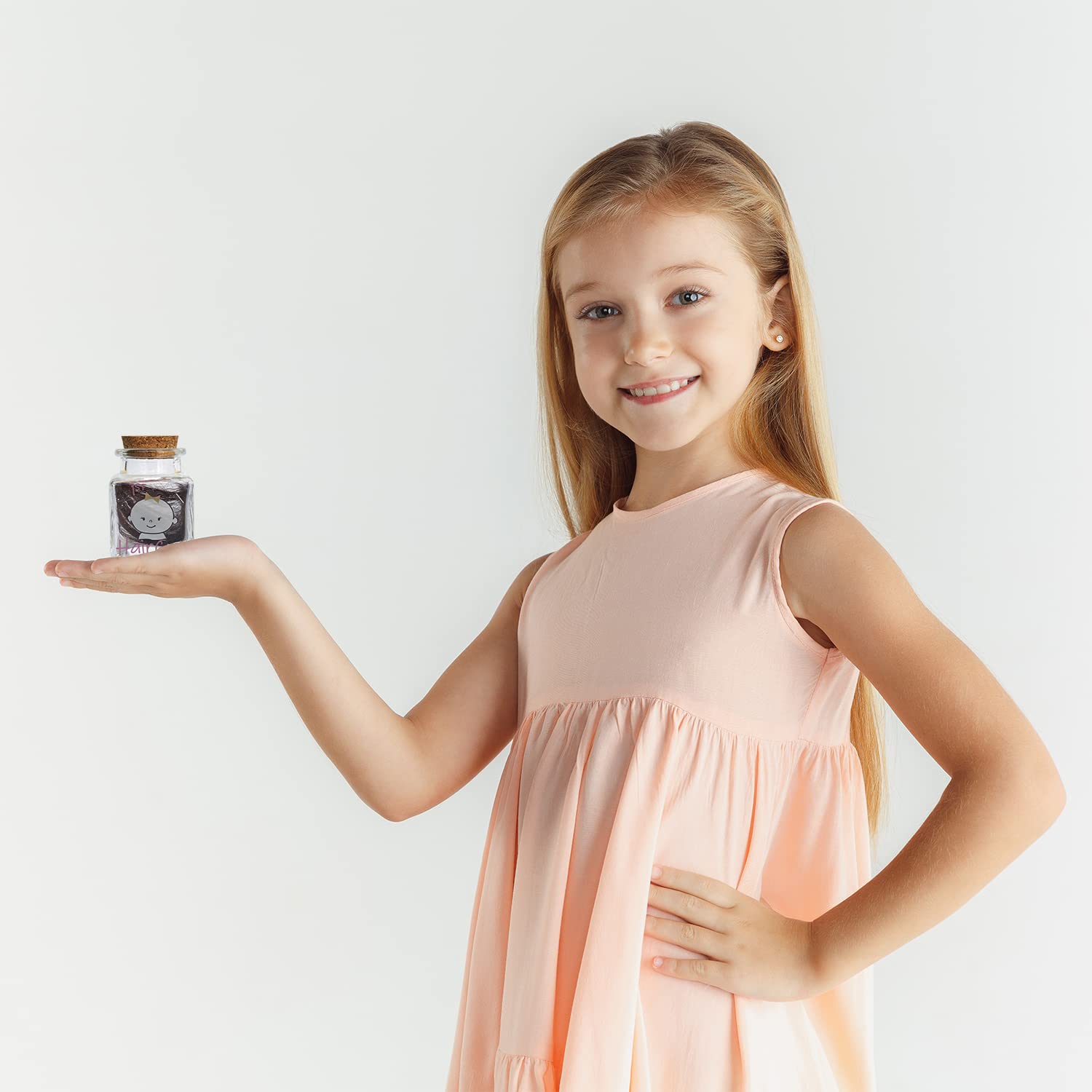 HAMUIERS First Haircut Keepsake Holder, First Curl Keepsake Box for Kids Baby Keepsake Box Baby Shower for Babies to Keep The Childhood Memory - Girl