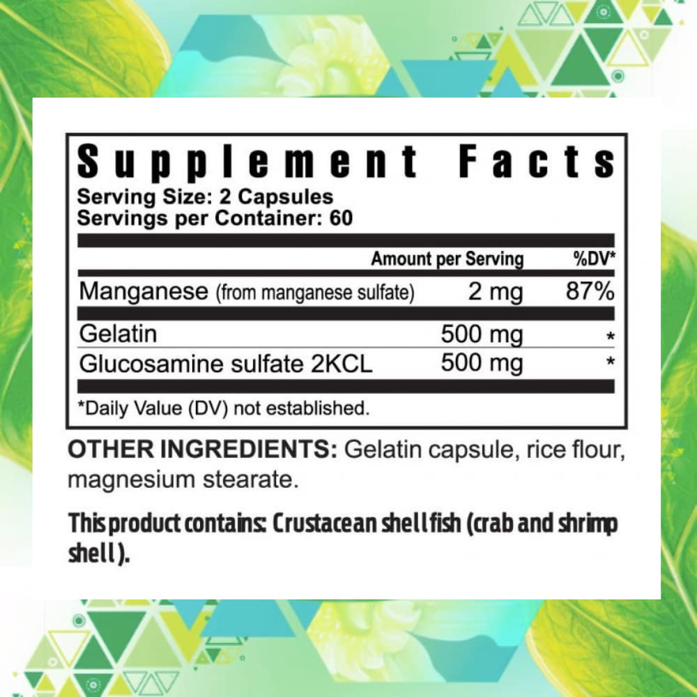 Youngevity Ultimate Gluco-Gel -for Joints, Tendons, Bones & Cartilage | Contains Glucosamine, Gelatin & Manganese | 240 Capsules | 1 Bottle
