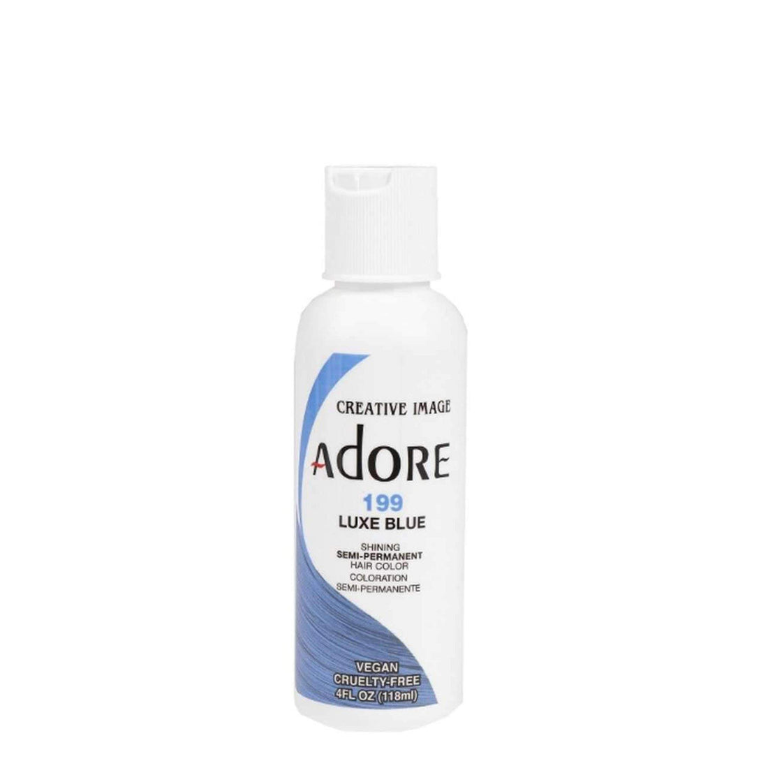 Adore Semi-Permanent Haircolor, 199 Luxe Blue, 4 Fl Oz