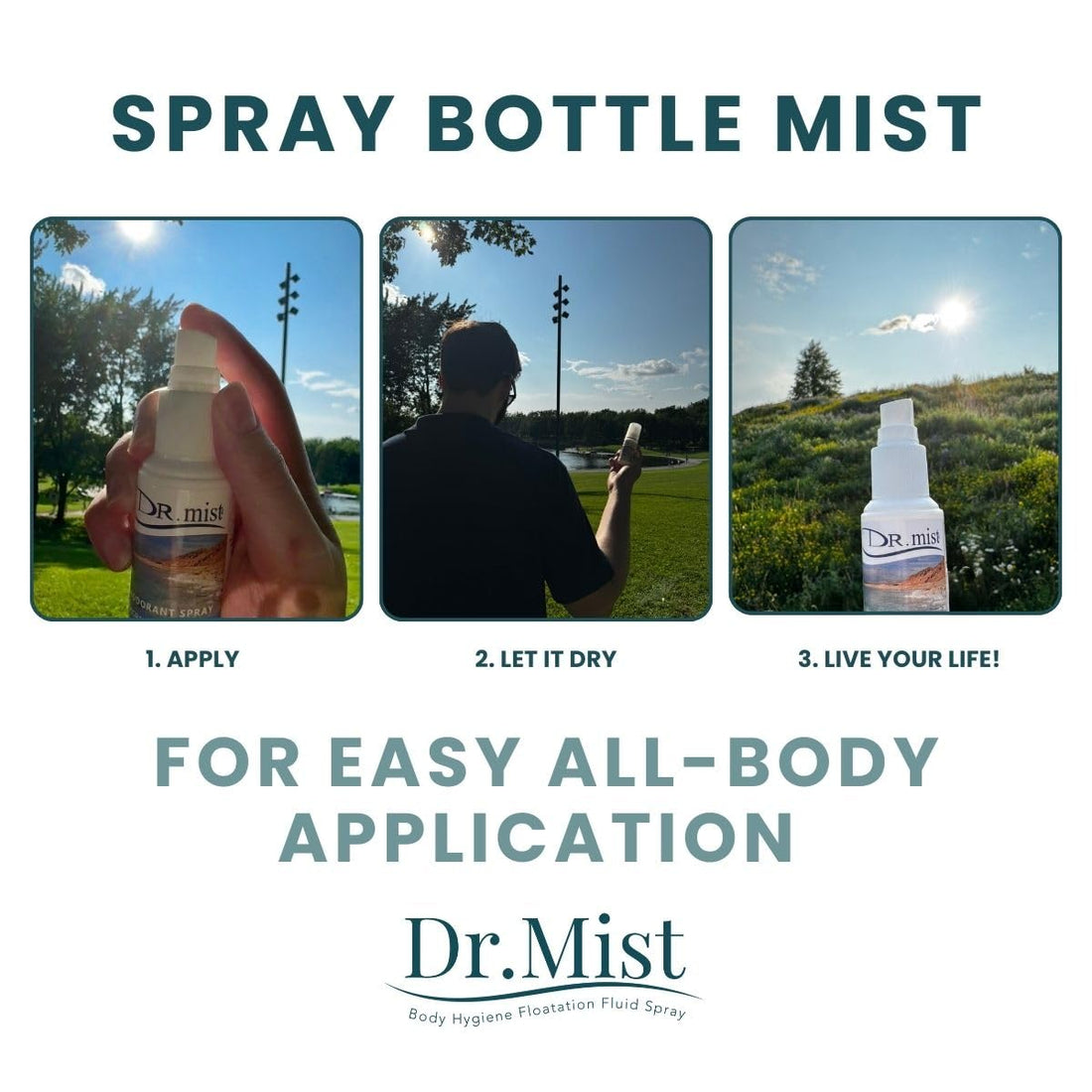 Dr. Mist - Deodorant Spray Unscented - 2.53 fl. oz.
