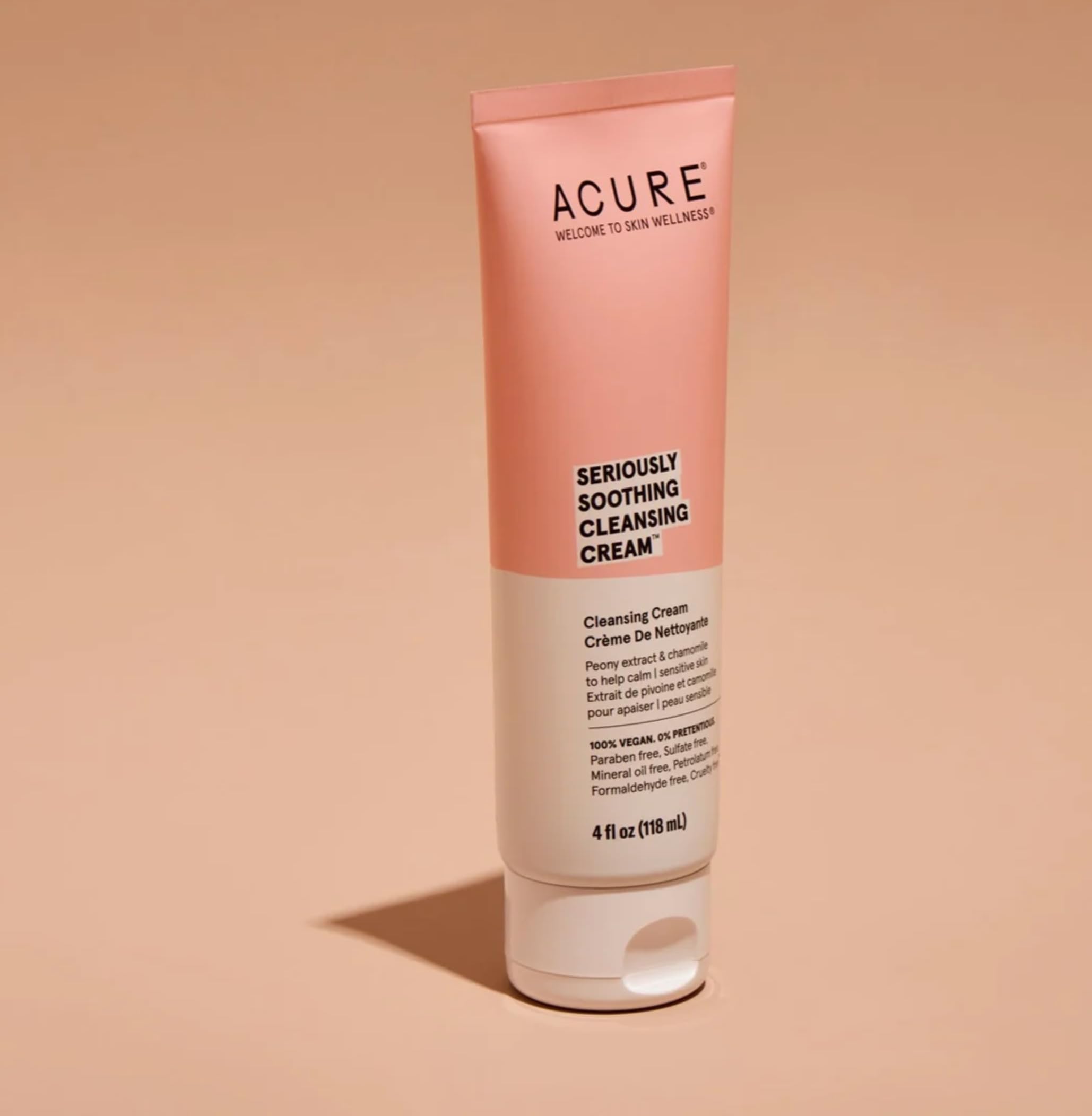 Acure Organics Sensitive Facial Cleanser with Argan Oil + Probiotic Unscented - 4 fl oz