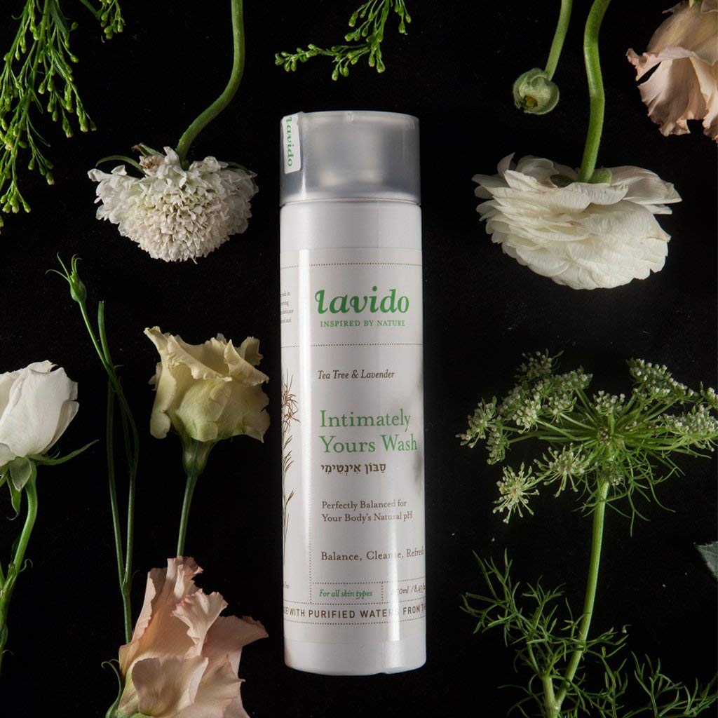 Lavido Natural Tea Tree and Lavender Intimately Yours Body Wash, Bath and Shower Wash 8.45 Ounces