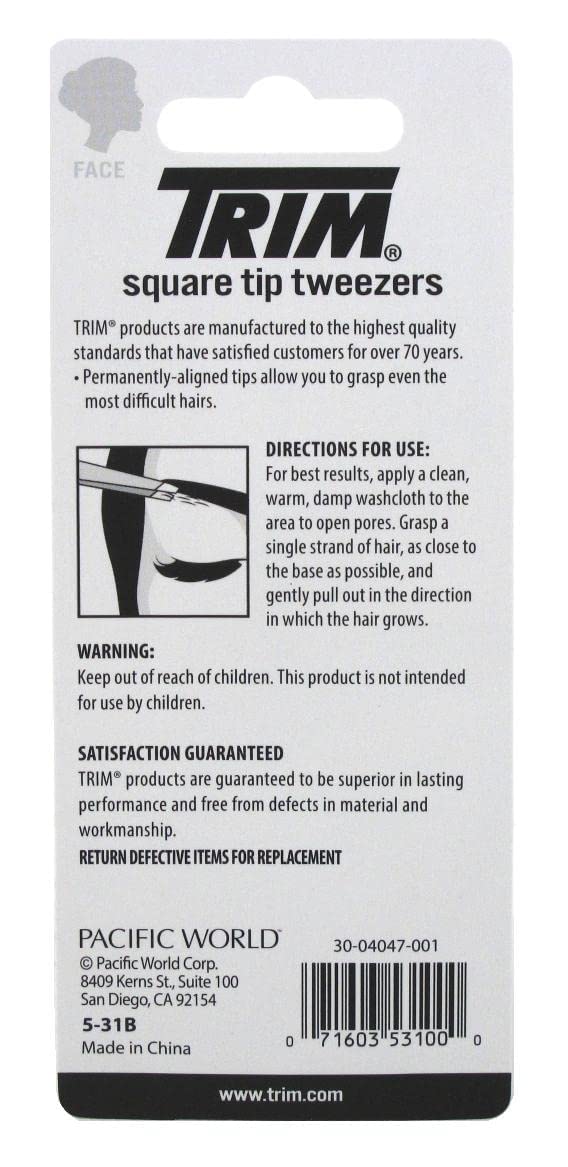 Trim Tweezer-Square (6 Pieces)