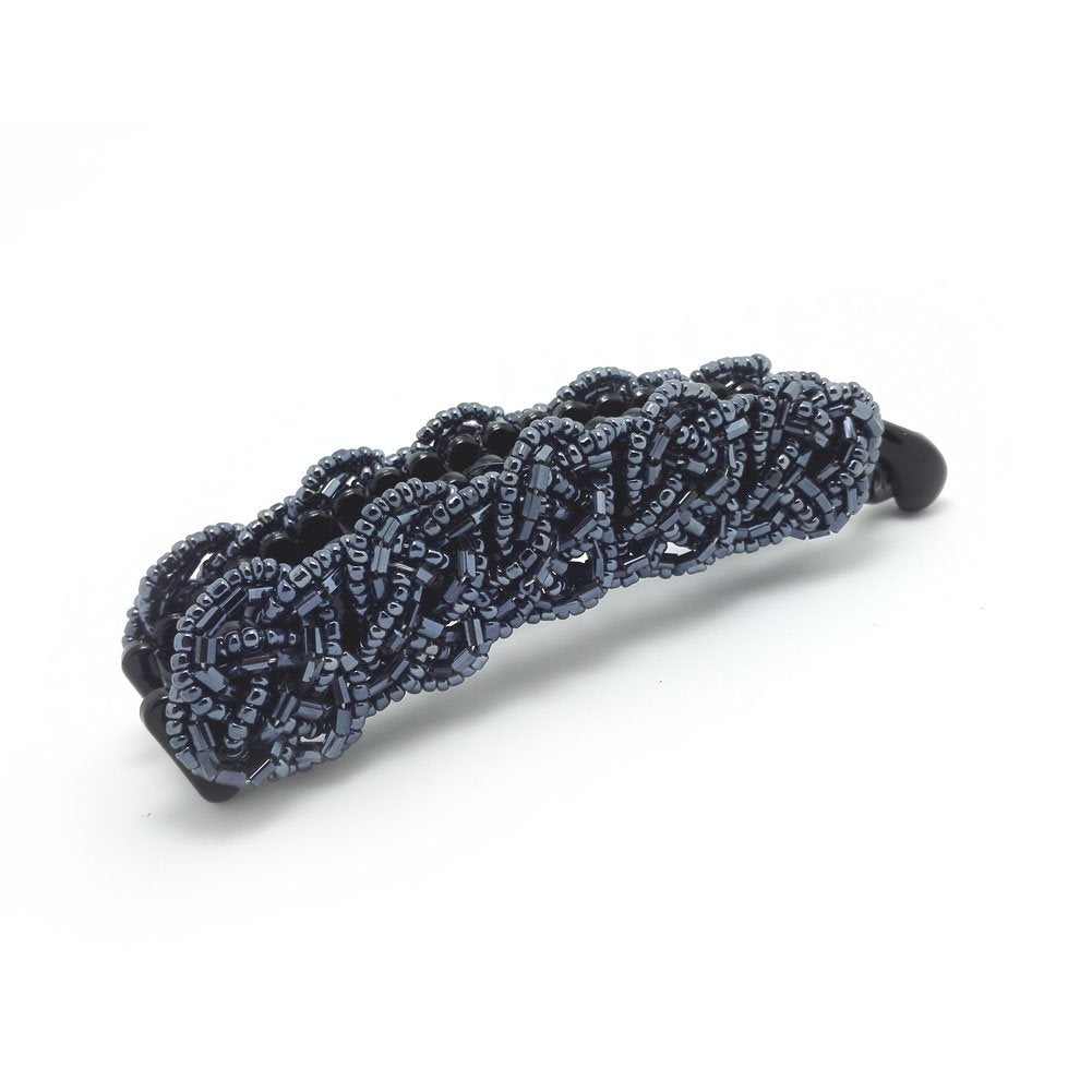 Meilliwish Noble Beautiful Lady Banana Hair Clip Ponytail Holder(H57)(Dark Blue)