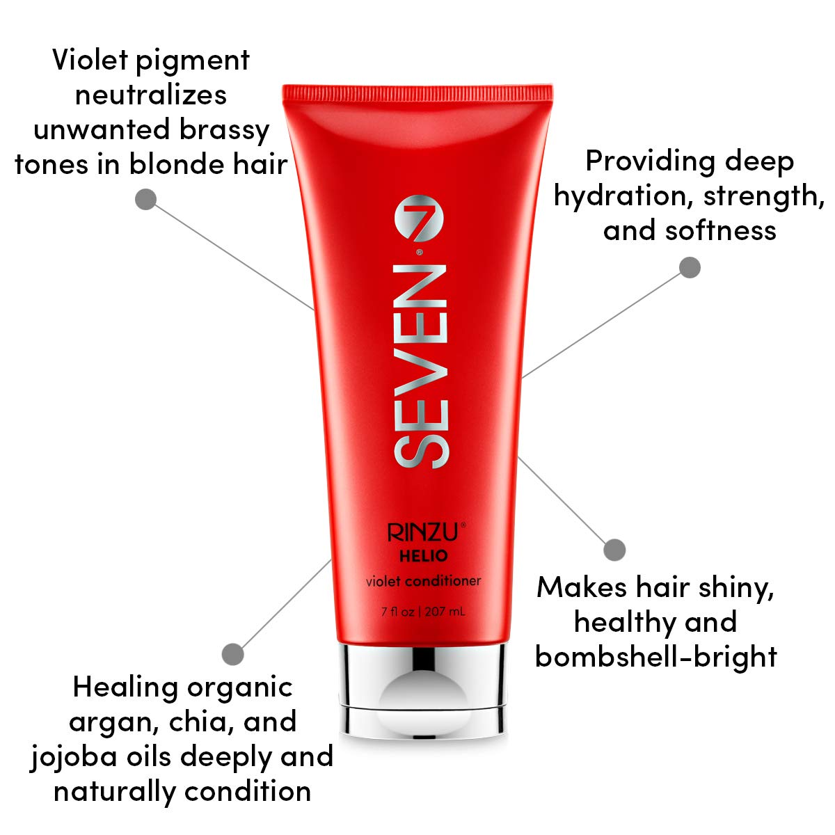 SEVEN Rinzu Helio Violet Conditioner, 7 fl. oz.