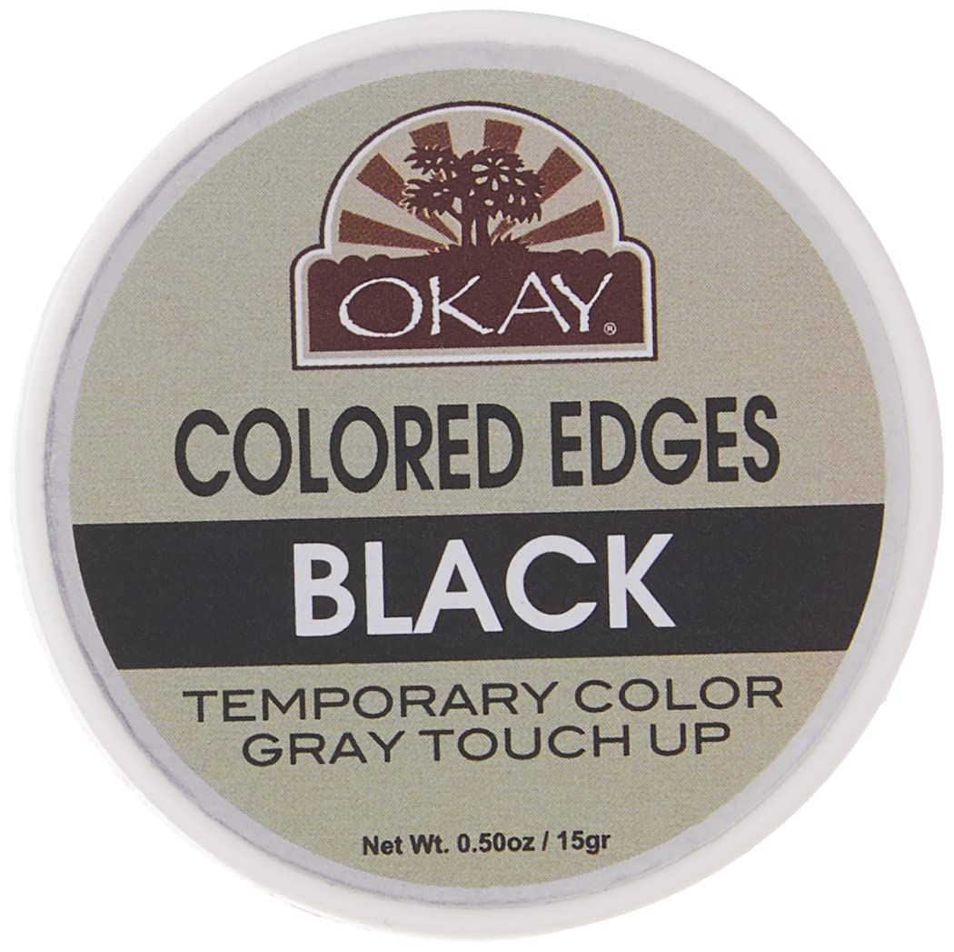 Okay Colored Edges, Black, 0.5 Ounce