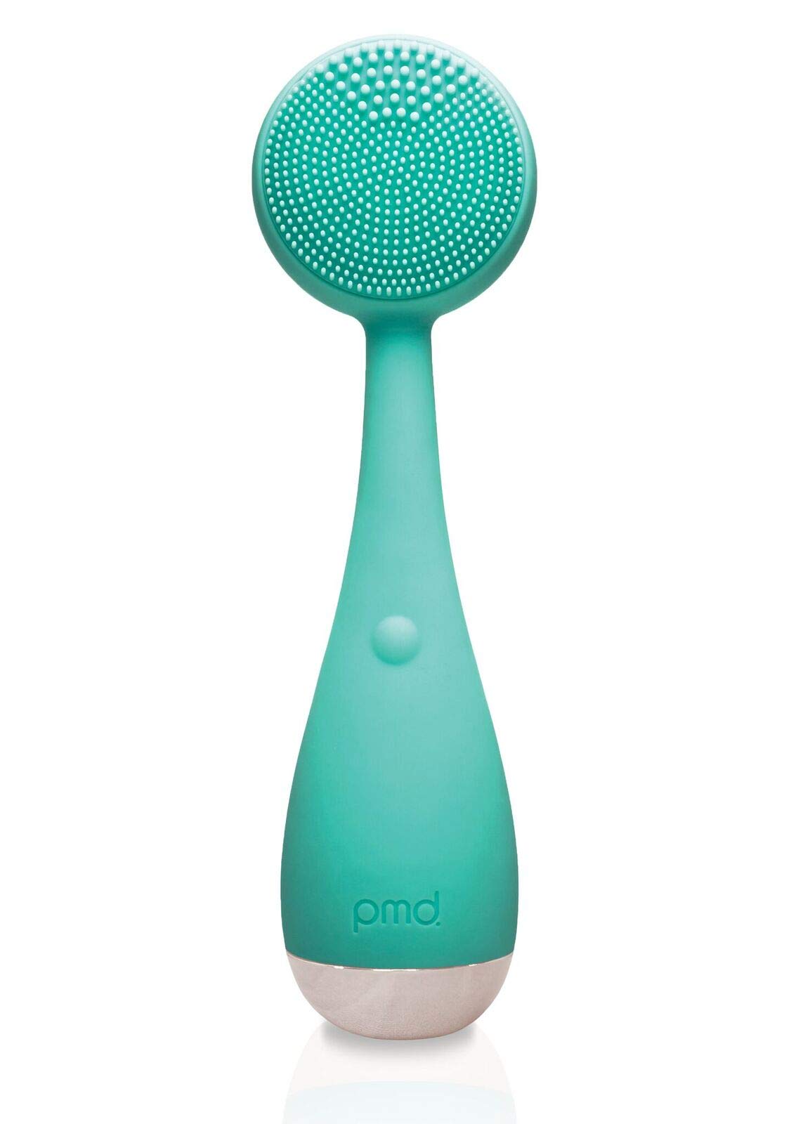 PMD Clean - Smart Facial Cleansing Device with Silicone Brush & Anti-Aging Massager - Waterproof - SonicGlow Vibration Technology - Lift, Firm, and Tone Skin on Face and Body - Lime