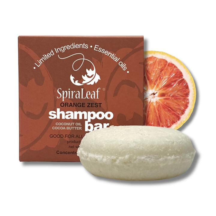 Whiff Botanicals Shampoo & Shave Bar, Sweet Orange & Lemongrass Essential Oils, Limited Ingredients, Concentrated Formula, USA Made (Orange Zest)