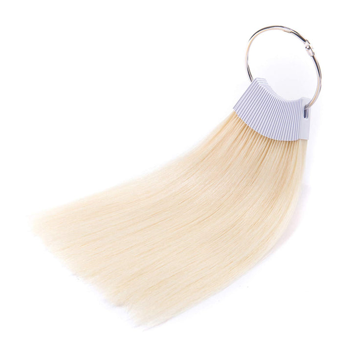 RINBOOOL 100% Remy Human Hair Color Rings Swatches Testing Color Samples 8 Inch Hair Color Chart 30pcs/Package (8', 60)