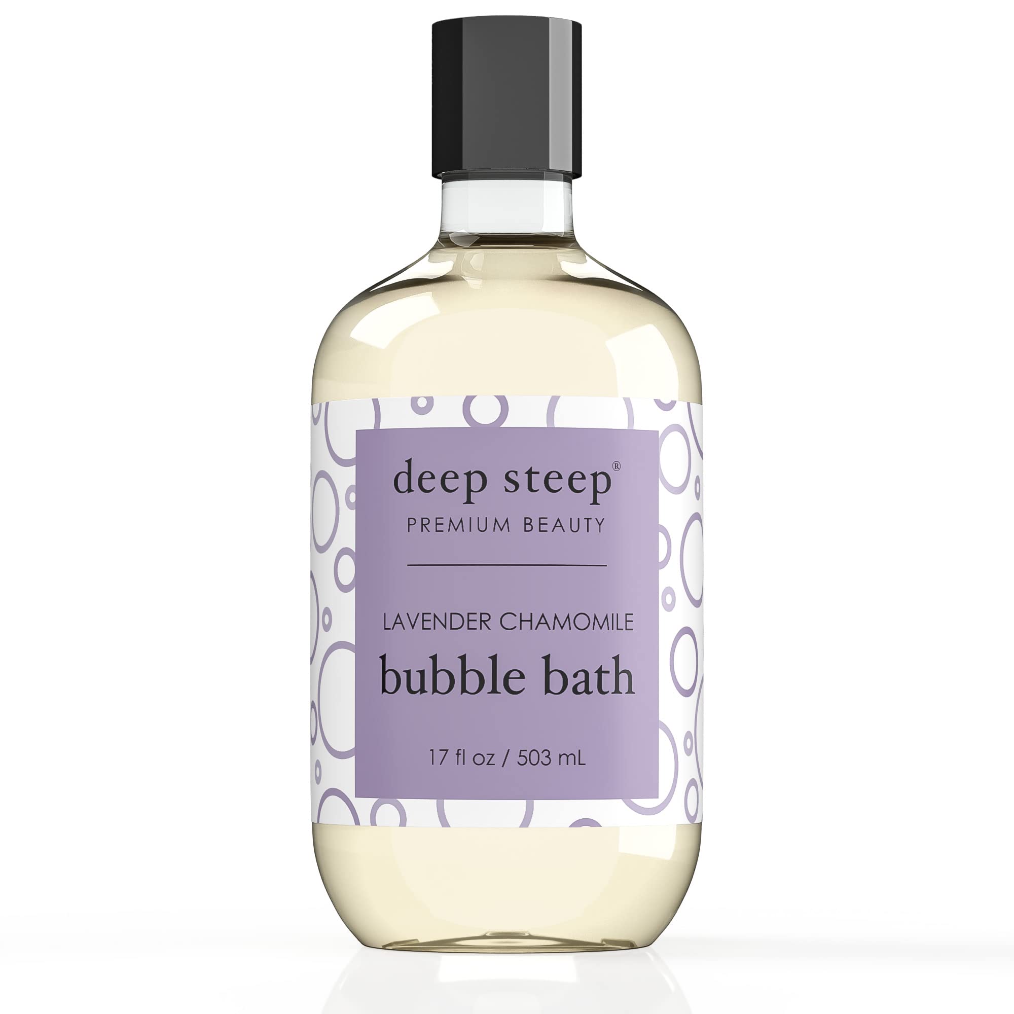 Lavender Chamomile: Deep Steep Bubble Bath, 17 Ounce (Pack Of 2) (Lavender Chamomile)