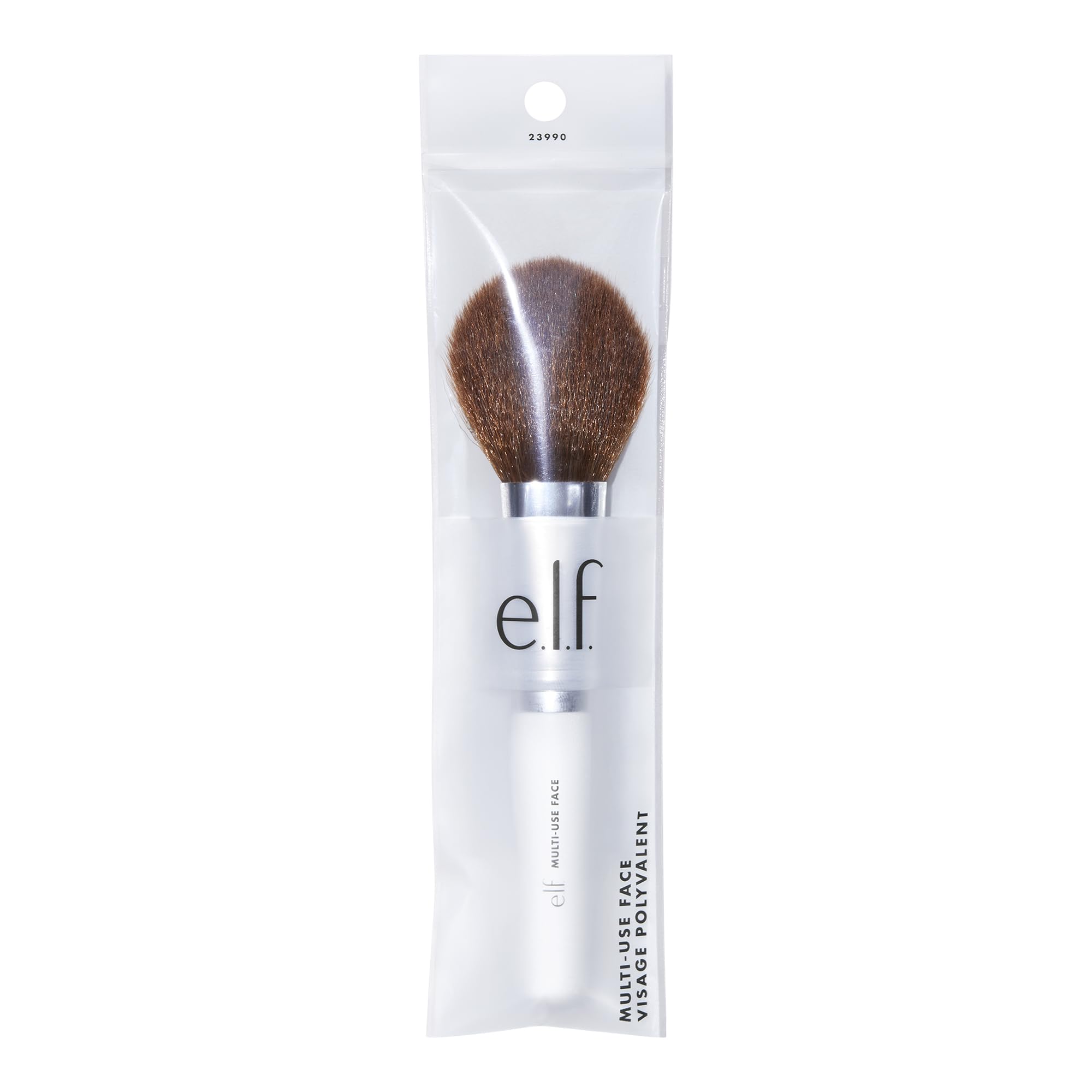 e.l.f. Multi-Use Face Brush, Versatile Makeup Brush For Applying Foundation, Bronzer & Blush, Use With Powder, Cream & Liquid, Vegan & Cruelty-Free