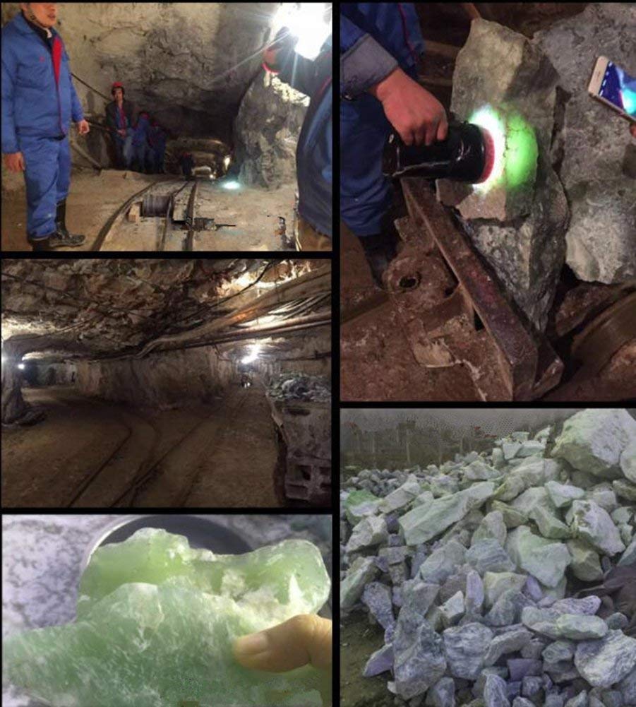 AIBER Jade Stone Head Therapy Massage Hair Comb Scalp Massager Pack of 2