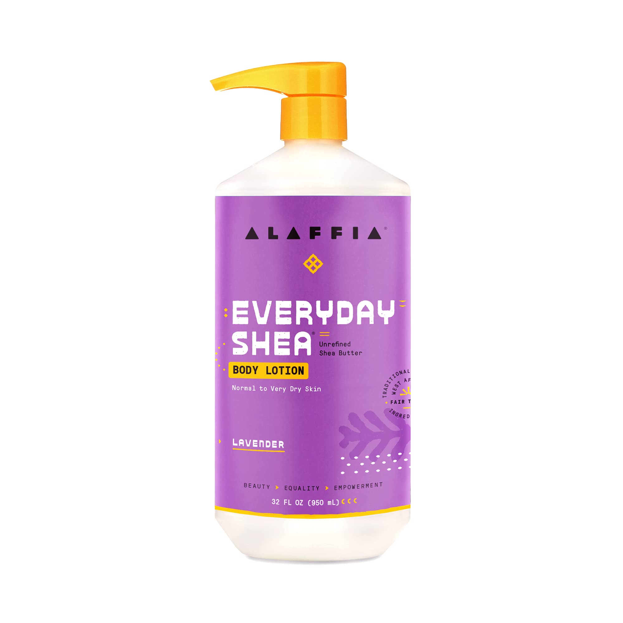 Alaffia - Everyday Shea Lotion - Lavender 32 fl oz liquid