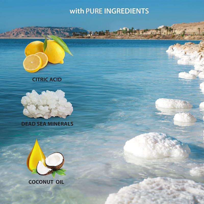 Dead Sea Collection Mineral Body Wash with Coconut Oil Moisturizes and Nourishes Set of 2 (33.8 fl.oz each) total of 67.6 fl.oz