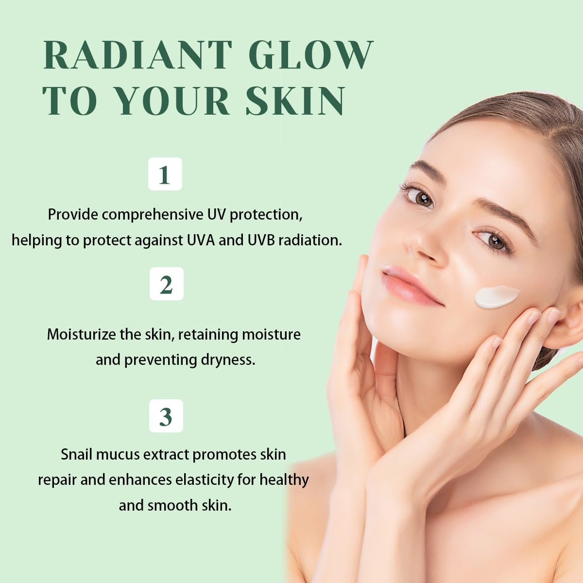 Symo Kane Multi-Function Snail Mucin & Dead Sea Minerals Repair Cream with SPF 30 | Anti-Aging, UV Protection & Hydration for Radiant Skin for a Youthful Glow