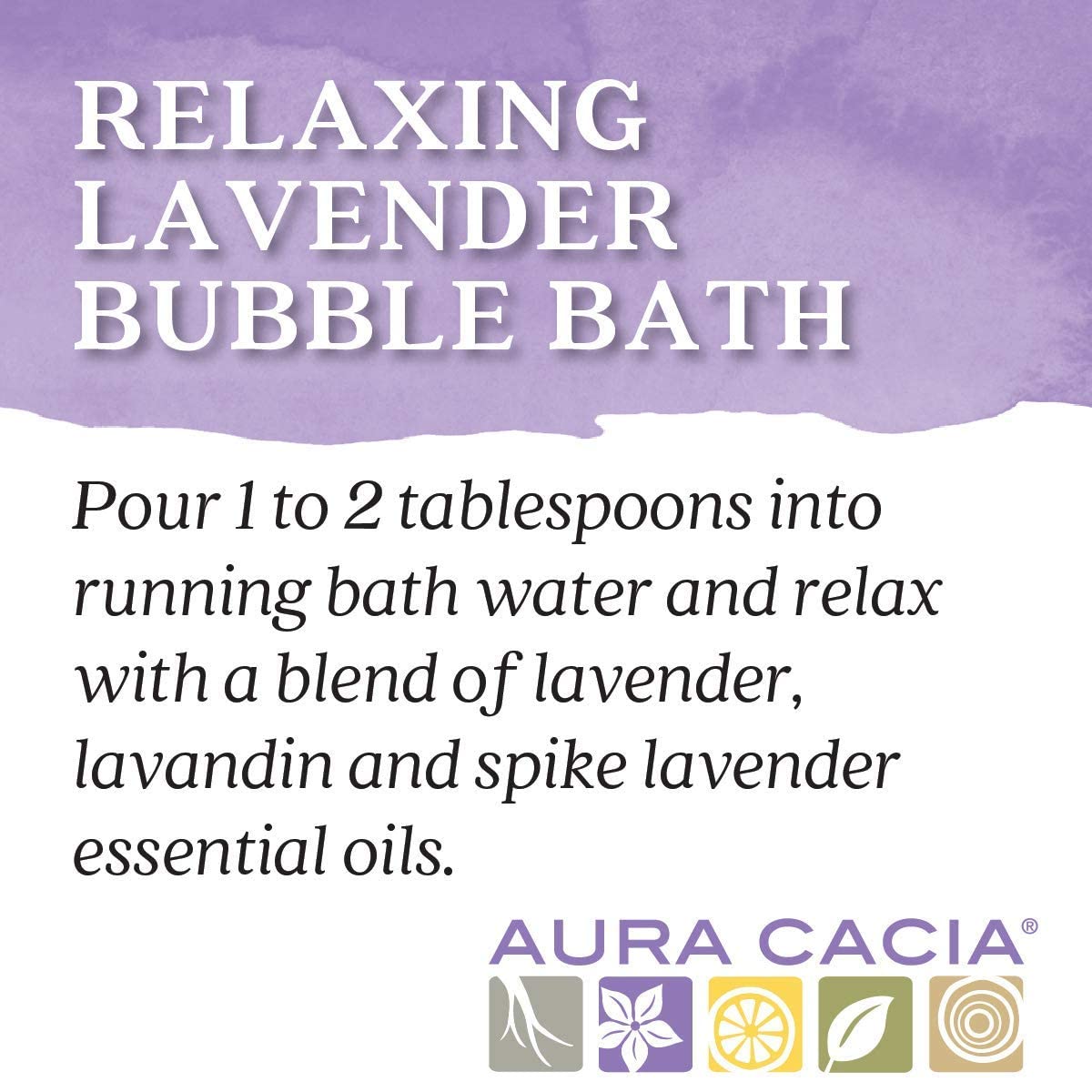 Aura Cacia Relaxing Lavender Aromatherapy Bubble Bath | 13 fl. oz.