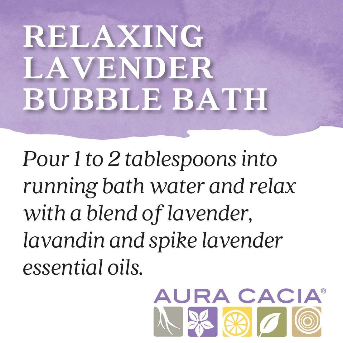 Aura Cacia Relaxing Lavender Aromatherapy Bubble Bath | 13 fl. oz.