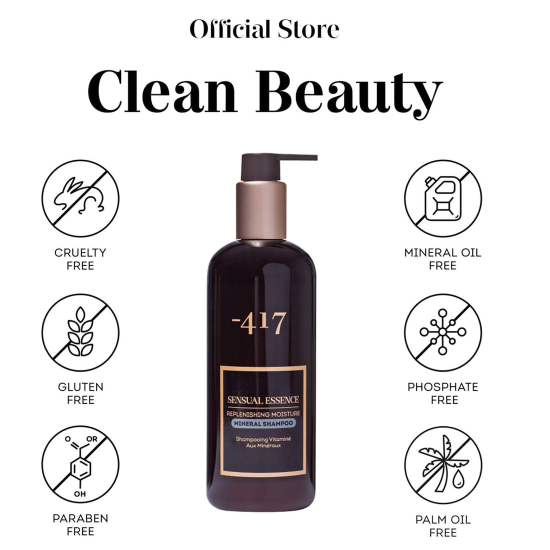 -417 Dead Sea Cosmetics Replenishing Moisture Mineral Shampoo - Cleansing & Nourishing - Perfect Solution For Beautiful Healthy Hair - with Aloe Vera & Sweet Almond Oil 11.83 fl oz.