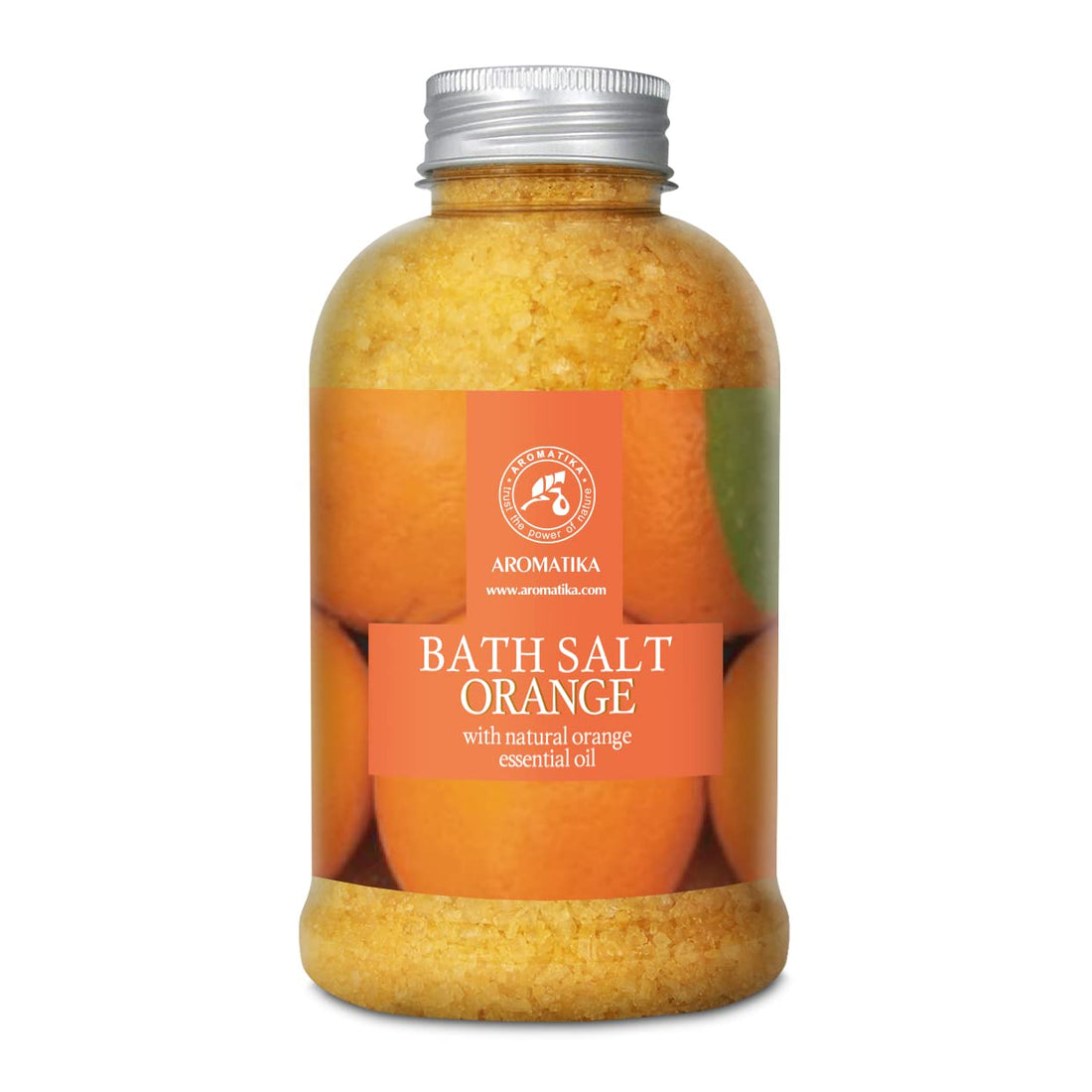 Orange Bath Salts w/Natural Orange Essential Oil 21.16 Oz - Good for Beauty - Bathing - Body Care - Wellness - Spa - Bath