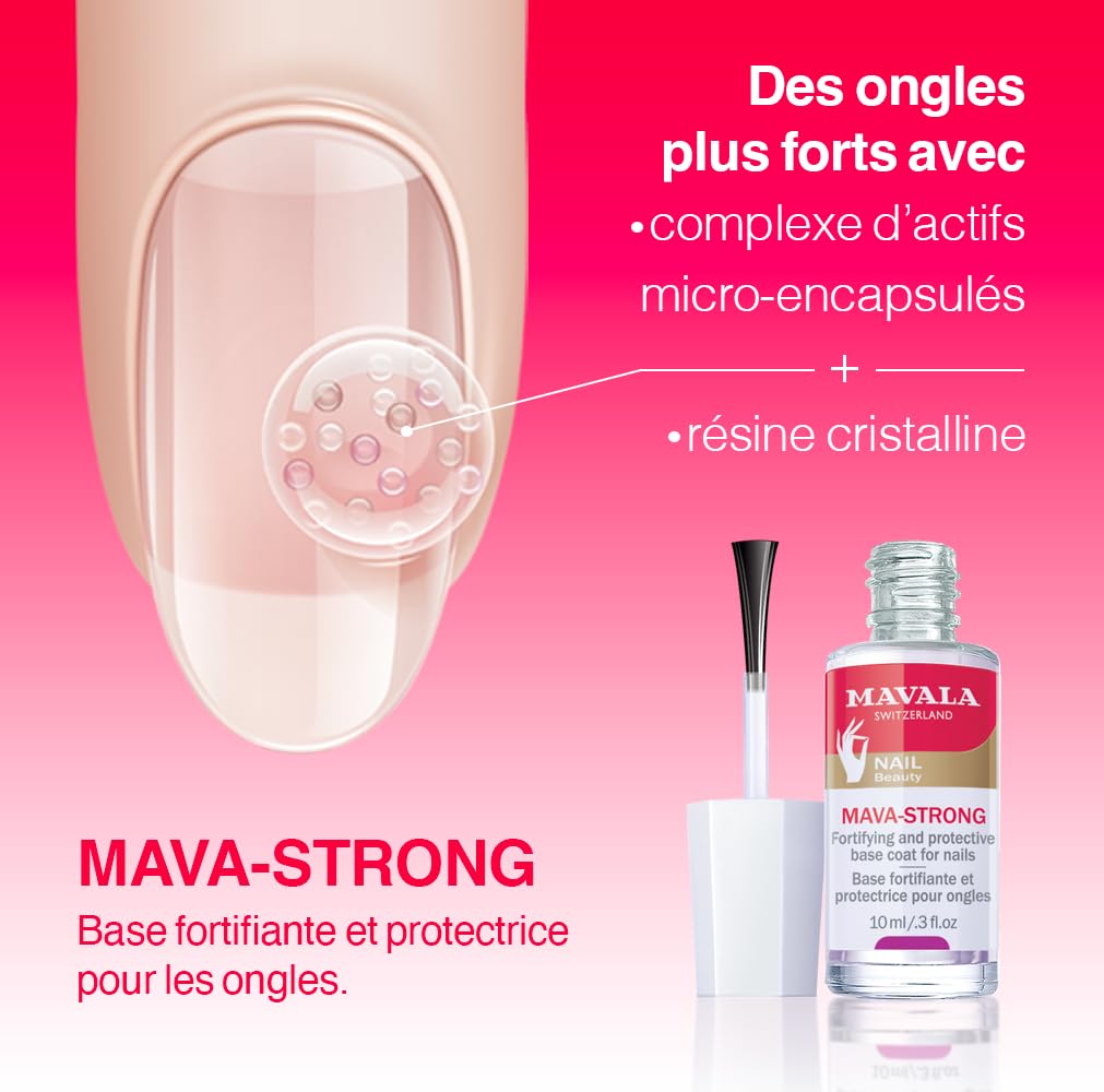 Nail Care by Mavala Mava-Strong Fortifying and Protective Base Coat 10ml
