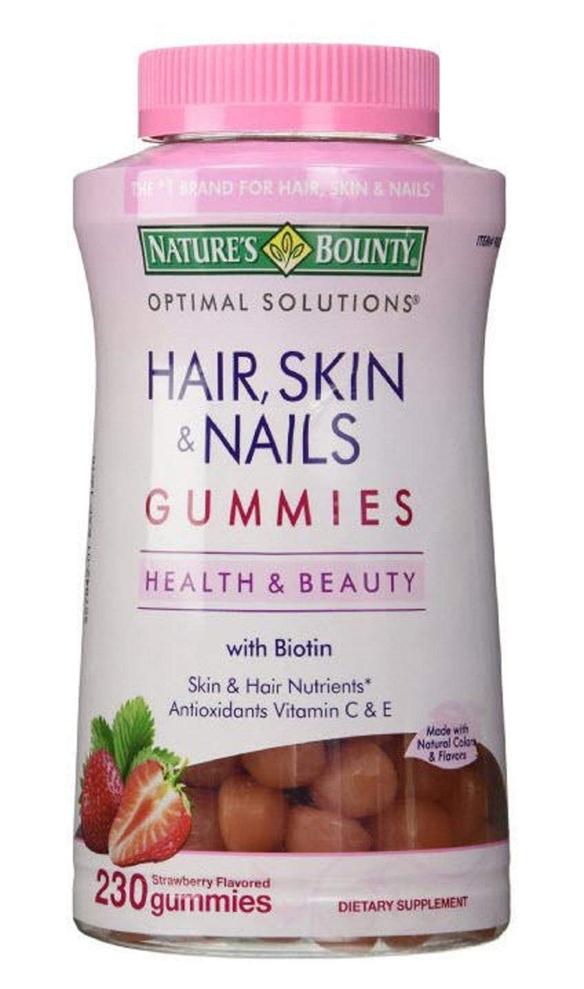 Nature's Bounty Hair Skin and Nails, 230 Gummies, 230 Count (Pack of 1)