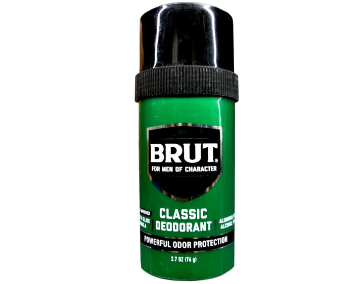 Brut Deodorant 2.25oz Round Solid Classic (3 Pack)