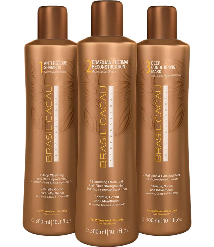 Generic 3 Step Keratin Thermal Treatment 10.1 fl oz, Brown