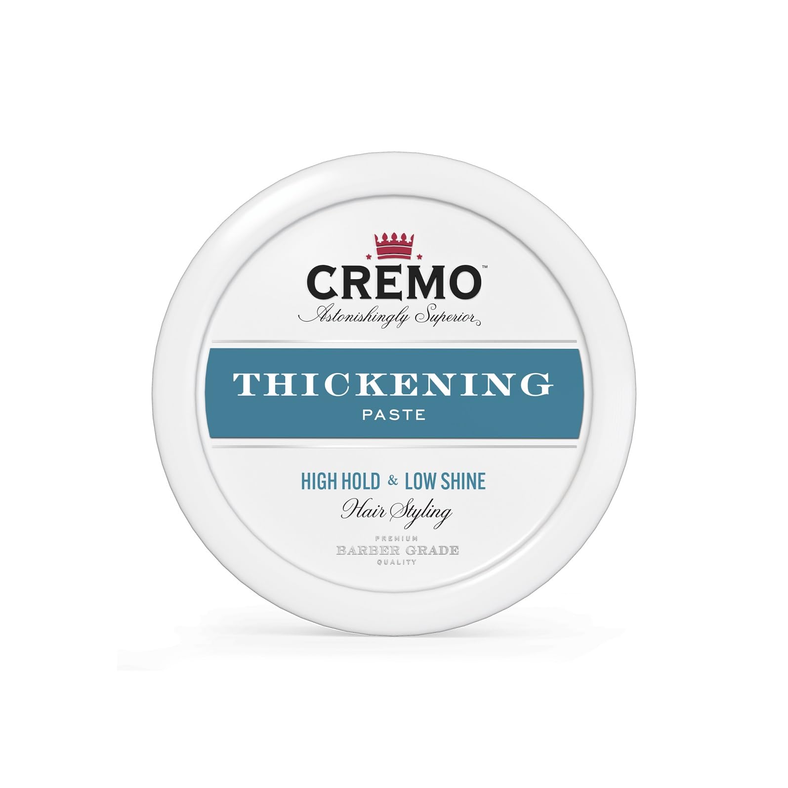 Cremo Barber Grade Hair Styling Thickening Paste, High Hold, Low Shine, 4 Ounce