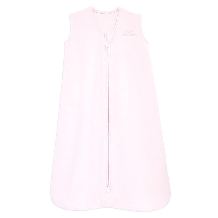 HALO SleepSack, 100% Cotton Wearable Blanket, Swaddle Transition Sleeping Bag, TOG 0.5, Soft Pink, Small, 0-6 Months