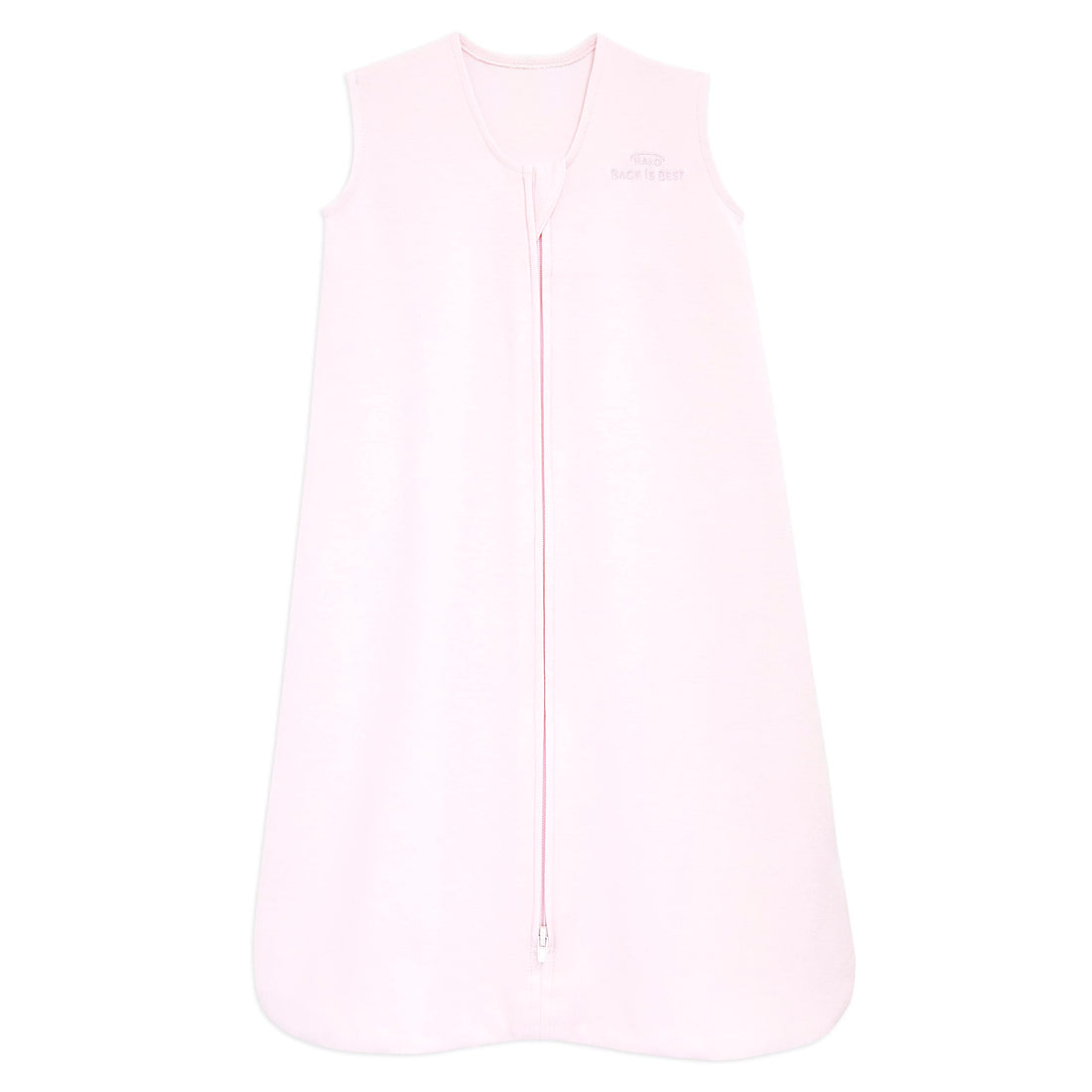 HALO SleepSack, 100% Cotton Wearable Blanket, Swaddle Transition Sleeping Bag, TOG 0.5, Soft Pink, X-Large, 18-24 Months