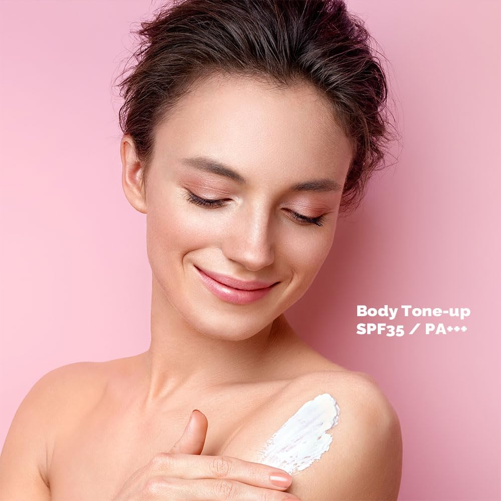 PRETTYSKIN Natural Tone-up Korean Body Lotion with Glutathione, 10 types of vitamins for dry skin-8.45fl.oz.(250ml) (Glutathione V10)