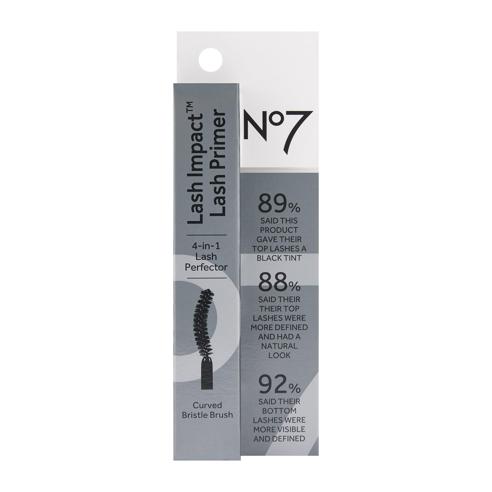 No7 Lash Impact Lash Primer - Eyelash and Mascara Primer for Top and Bottom Lashes - Defines, Primes, & Volumizes - Suitable for Sensitive Skin (0.2 Fl Oz)