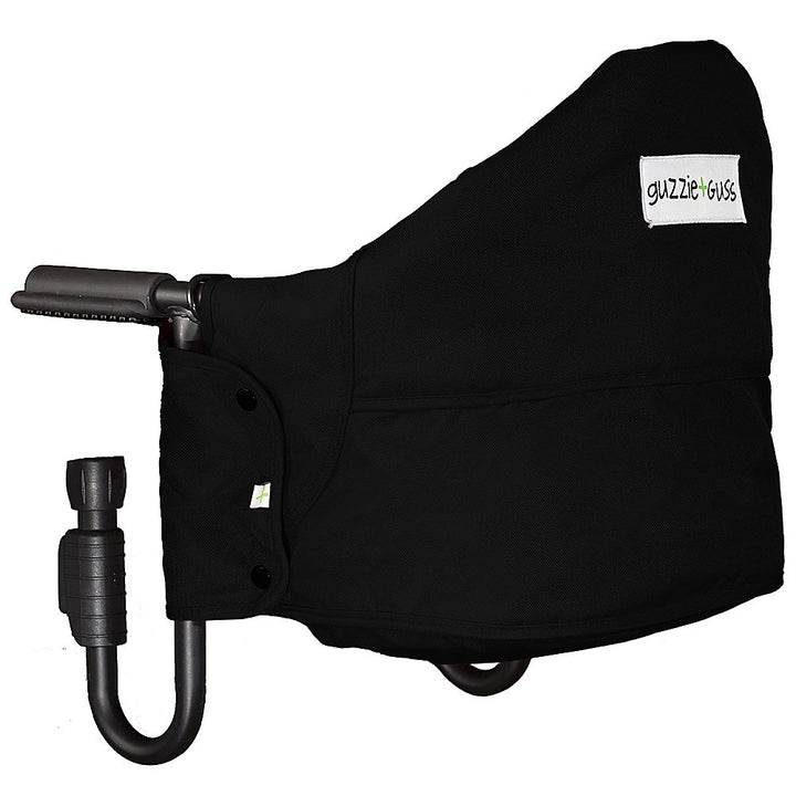 guzzie+Guss Perch Clip On Table Chair – Easy and Secure Setup for Travel (Including Restaurants, Picnics), at Home (Kitchen Islands, Dining Tables) with Machine Washable Fabric, Black