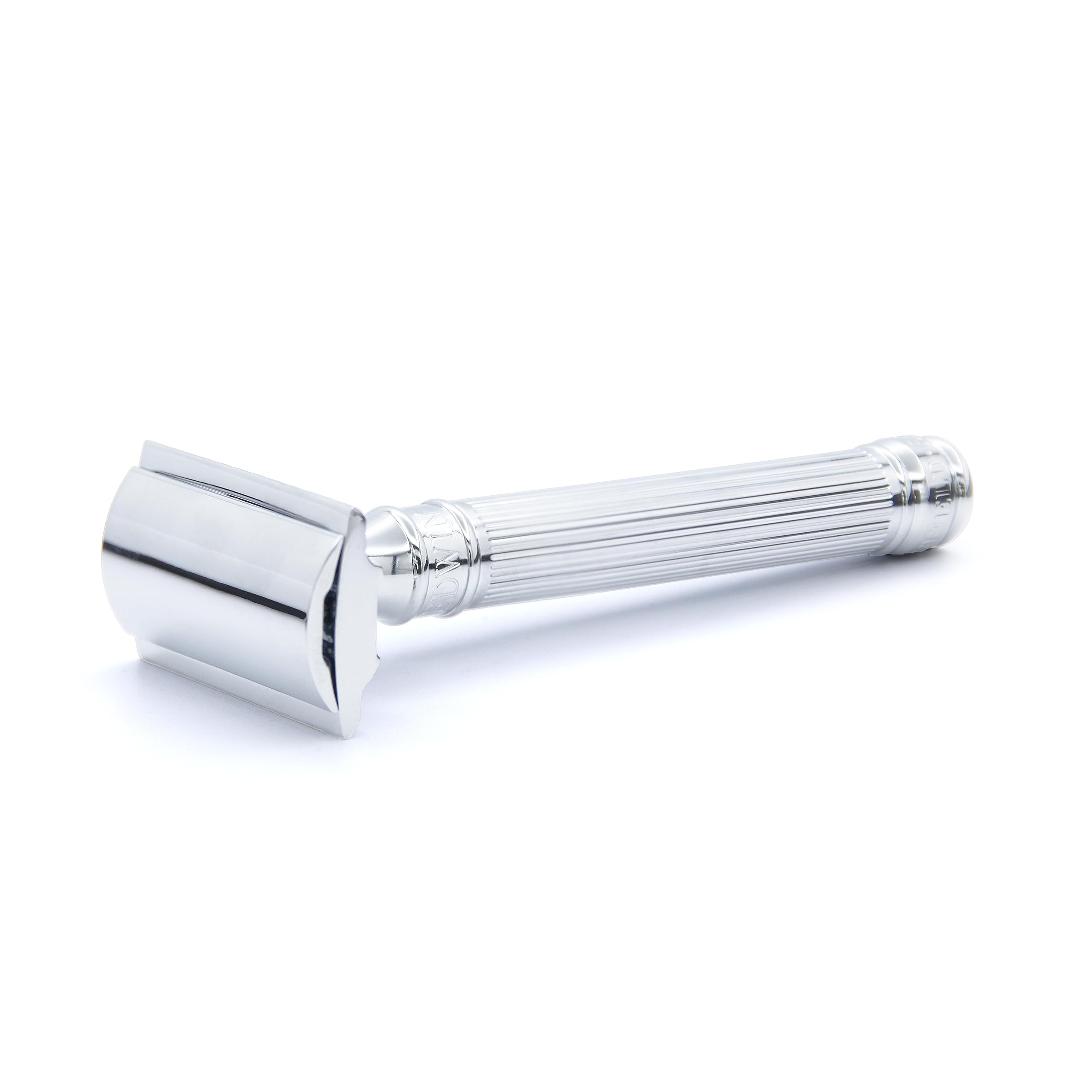 Edwin Jagger Chrome Lined Double Edge Razor - Long Handle