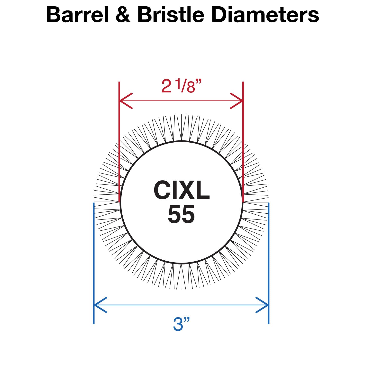 Olivia Garden Ceramic + Ion Speed XL Extra-Long Barrel Hair Brush CIXL-55 (2 1/8)