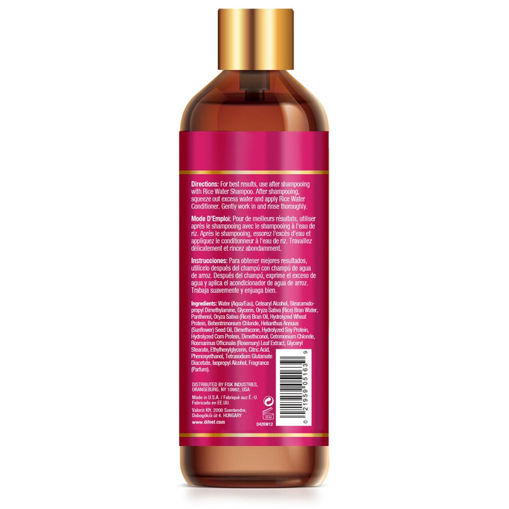 Difeel Rice Water Conditioner 12 oz. Strengthening, Sulfate Free Natural Hair Conditioner