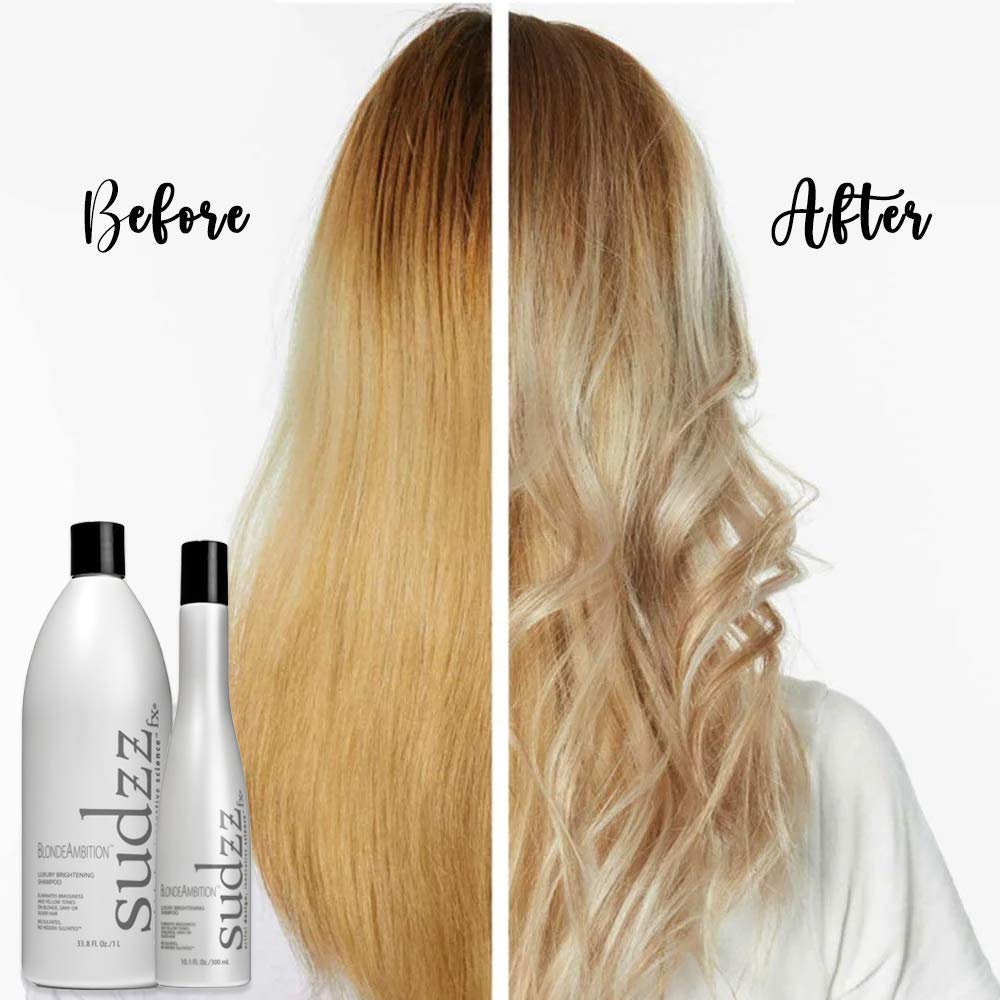 SUDZZFX BlondeAmbition Luxury Brightening Shampoo, 33.8 Fl Oz