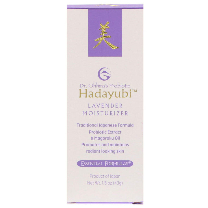 Dr. Ohhira's Probiotic Hadayubi Lavender Moisturizer Essential Formulas 1.5 oz (43 g) Liquid