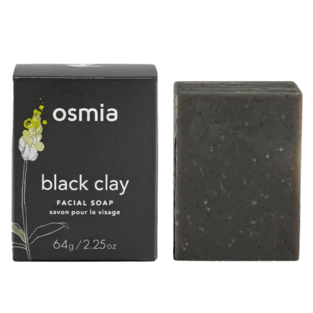 Osmia Organics Black Clay Facial Soap